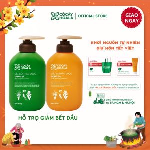 [COMBO] Dầu Gội Dầu Xả Thảo Dược Cỏ Cây Hoa Lá Gừng Sả Ngăn Tóc Bết Dầu Hỗ Trợ Mọc Tóc 500g