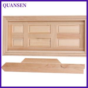 QUANSEN บ้านตุ๊กตา1 12จิ๋ว6แผงภายในประตูไม้อุปกรณ์เฟอร์นิเจอร์ DIY
