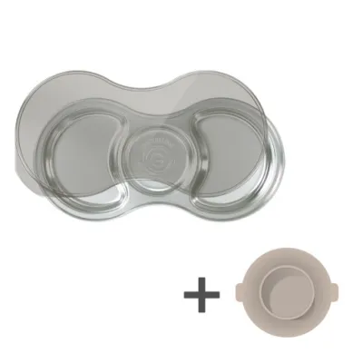 [Korea]🇰🇷 Grosmimi Stainless SUS304 Baby Food Tray with Suction