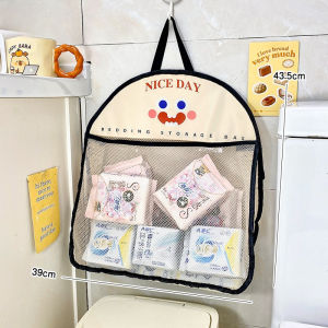 Cute Door Storage Bag for Stuffed Animal Storage Display Childrens Toys Storage Hanging Mesh Bag Kids Dolls Toys Organizer