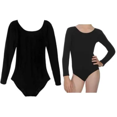 Leotards Top for Kids Shortsleeves and Longsleeves