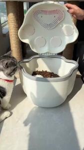 Large SealedFood Storage Moisture Proof Bucket Airtight Container for Cat Dog Dry Feed Household DailySupplies2026