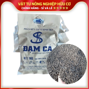 ĐẠM CÁ Viên Nén Tan Chậm Phân Hữu Cơ Vi Sinh Kích Rễ Ngừa Nấm Giúp Đất Giàu Dinh Dưỡng - Gói 1KG