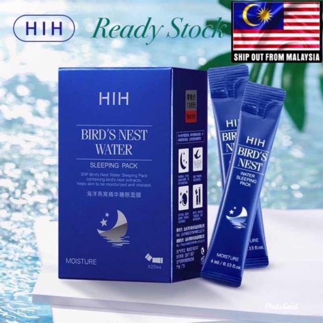 MY现货 HIH Sea Bird's Nest Essence Sleeping Mask 正品HIH海洋燕窝精华睡眠面膜 （一支补20