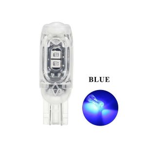 1pc Led Fast Blinking Turn Signal Bulb 5-Chip Led Flash Bulb T10 / T15 Socket For Motorcycles And Cars Eye-Catchingly Bright