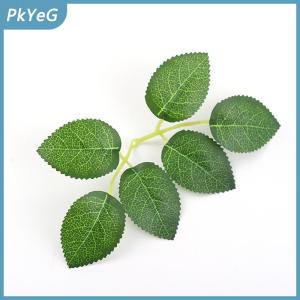 PkYeG 10 30 50 Lá Hoa Hồng Nhân Tạo cây xanh giả hoa hồng lá thủ công tự làm