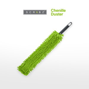 SCRUBZ Chenille Duster Car Cleaning Living Room Cleaning Bedroom Cleaning 60x11x3cm Cleaning Essentials