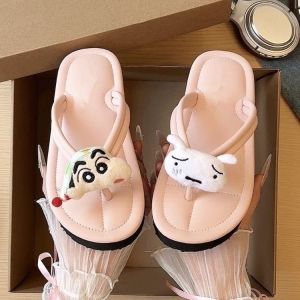 [Free Shipping] Cute Cartoon Crayon Shin-Chan Flip-Flops For Women Summer Fashion Versatile Soft-Soled Casual Breathable Sandals