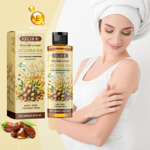 EELHOE Natural Organic Jojoba Oil Massage Face and Body Oil Relaxing Moisturizing Hydrating Best Skincare Control Product Jojoba Body Oil Essential Oil Pure Natural Plant Oil Moisturizing Spa Scraping Massage Oil Health Care Skin Care Body Care