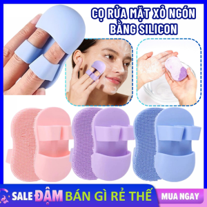Bàn Chải Silicone Xỏ Ngón Rửa Mặt Tẩy Tế Bào Chết Loại Bỏ Mụn Đầu Đen - Cọ Rửa Mặt Massage Cao Cấp - Miếng Cọ Rửa Mặt Bàn Chải Mát Xa Mũi Xỏ Ngón Làm Sạch Sâu Lỗ Chân Lông Tiện Dụng