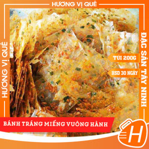 Bánh Tráng Miếng Vuông Hành - Túi 200g - Đặc Sản Tây Ninh