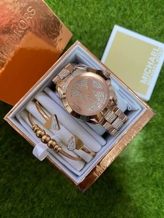 Mk watches with bangles new arrivals