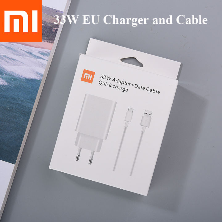33W Charger Original Xiaomi EU Turbo Charge With Type-C Data