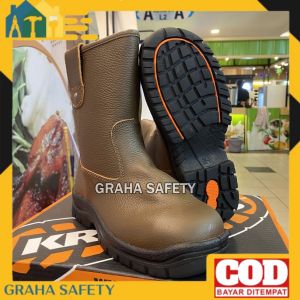 Safety Shies KRUSHERS Texas Brown - Sepatu Safety Krushers Coklat Hitam ORIGINAL 100%