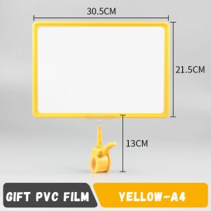 NOWNICE Plastic Price Tag Clip Color A4/A5 Merchandise Price Display Clip High Quality Rotatable POP Poster Frame Supermarkets