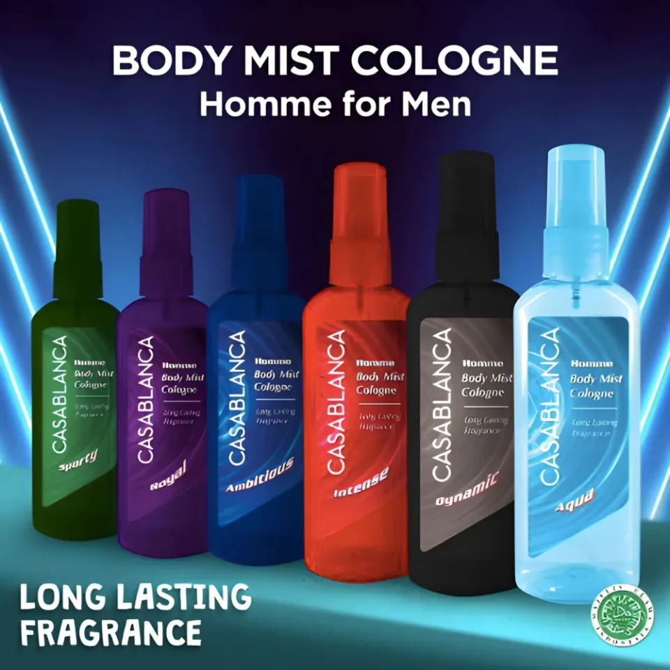 Casablanca Body Mist Cologne 100ml 50ml || Parfum Tubuh Pria dan