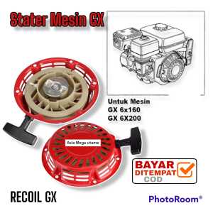 Recoil Starter Tarikan Engkol Recoil Stater Mesin Gx160 Gx200