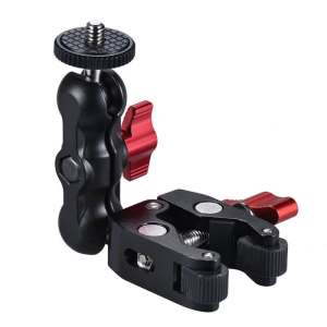 Multifunction Clamp Mount Clamp Arm with 1/4 3/8 Thread Large Capacity for Monitor LED Video Light Flashing Accessories