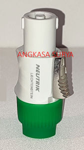 Jack Speakon Male Neutrik Putih 4 Pin / Jek Spikon Putih NEUTRIK 4P / Jeck Spicon Speaker Body Putih