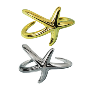 Fashionable Starfish Open Rings Designs for Those Who Love The Ocean and Freedom Stylish Outfits Parties Supplies