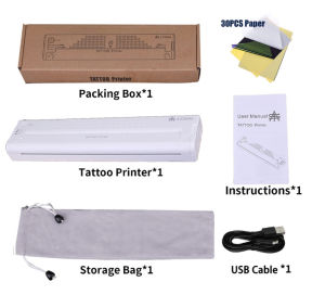 Yilong Portable Thermal Tattoo Transfer Printer Machine Bluetooth Smart Network Stencil Maker Line Drawing Photo Printing Copier