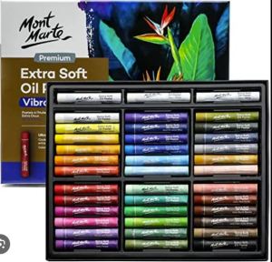 Mont Marte Extra Soft Oil Pastels Vibrant Hues Premium 26/39/52/120 pc
