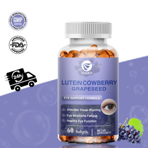 Lutein Capsules 20mg Lutein Supplement containing grape seeds and 25mg eye nutrition vitamins helps relieve fatigue and pain