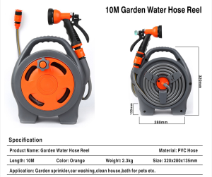 10Metre Garden Hose Reel Set Water Inlet-High Quality and Local Fast Delivery and Warranty
