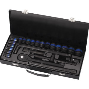 ApeaxFortis-24PCS Automotive Tools Set For Car/Truck Repair 1/2 Drive Flyman Torque Ratchet Wrench Socket Heavy Duty