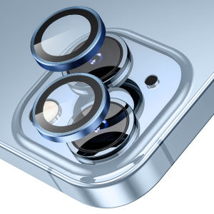 WSKEN For iPhone 14 Pro/14 Pro Max /14 / 13 Pro / 13 Pro Max/1 Camera Lens Protector HD Tempered Glass Circle Screen