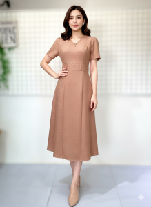 Đầm Trung Niên Dáng Dài Cao Cấp Vải Voan Tay Lỡ Đi Làm Đi Chơi Đi Tiệc Đa Dụng Cho Các Quý Bà LT688