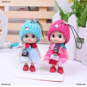 [COD] WANGJIA Plush Dolls Keychain Soft Stuffed Toys Keyring Mini Plush Animals Key Chain Baby