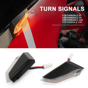 A pair LED Motorcycle Turn Signal Light Waterproof Lights Indicator Blinker Lamp For Ducati Panigale V4 S/R V4S V4R PANIGALE V2