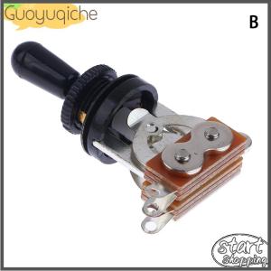 【Guoyuqiche】 1PC 3 cách ngắn thẳng Guitar chuyển đổi chuyển đổi Pickup Selector với Brass hat cho guitar điện pickups chuyển đổi bộ phận điều khiển