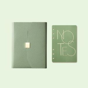 ZG285 Sổ kế hoạch lịch trình Nhật Ký Sổ tay A5 A6 Sổ ghi chép Nhật Ký Túi đựng giấy Sổ tay lá rời Di động Chủ Nghĩa tối giản Sổ tay doanh nhân Đồ dùng văn phòng