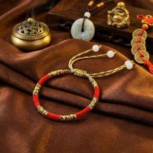 ( Đã Gia Trì ) Vòng tay Ngũ sắc rinpoche cầu maay maắn bìnnh aan tặng túi lộc đỏ làm mọi việc haanh thhông như ý cát tư