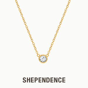 SHEPENDENCE สร้อยคอ LUXE Solene Bezel ประดับคริสตัล