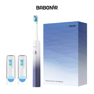 【NEW】Babonir Smart Sonic Electric Toothbrush Deep Cleaning 5 Modes | Waterproof | Rechargeable | Copper-Free Bristles Gift Set 智能电动牙刷