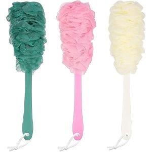 1pcs Exfoliating Luffa Bath Sponge Long Handled Shower Body Brush Loofah Back Scrubber