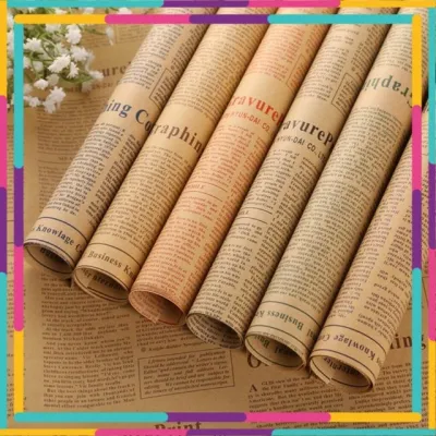 Tập 20 tờ giấy báo gói hoabọc vởbọc quà khổ 50*70cm