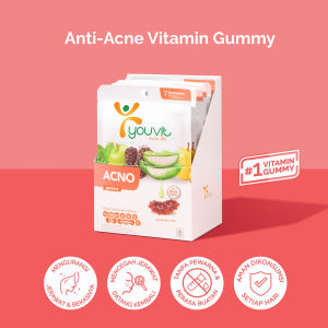 Youvit Acno 6 Sachet Dengan Niacinamide Aloe Vera Untuk Jerawat