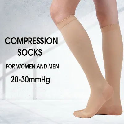 +MD 20-30 mmHg Medical Compression Socks for Men and Women Opaque Knee High Medical Support Socks