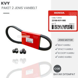 (KVY) PAKET 2 JENIS VANBELT + ROLLER BEAT KARBU SPACY KARBU SCOOPY KARBU VARIO KARBU/ PAKET HEMAT