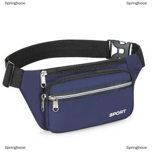 [COD] Springhooe Fashion Men Women Waist Bag Casual Fanny Pack Purse Large Phone Belt Bag Pouch Outdoor Travel Phone Bag Banana Hip Bags