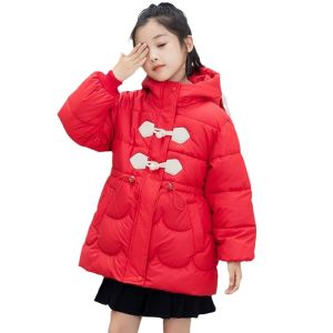Grazia mùa thu mùa đông áo khoác lông vũ cho Cô Gái Quần áo trẻ em áo khoác có mũ ấm áp cho bé trai bé gái mới biết đi Áo khoác thời trang áo khoác