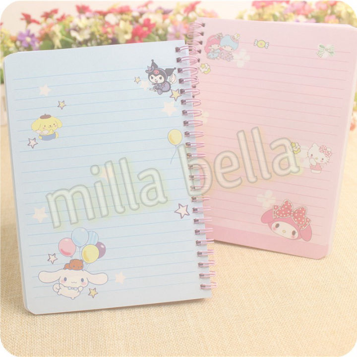 MB%20Diary%20Buku%20Tulis%20Notes%20Notepad%20A5%20Ring%20Full%20Colour%20My%20Melody%20Kuromi%20Hello%20Kitty%20Cinnamoroll%20Pompompurin%20Pochacco%20Twin%20Stars%20-%20Image%204