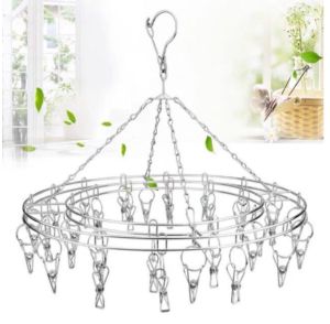 AT.Topmall ที่หนีบ พวงหนีบผ้า แบบ20ตัวหนีบ กิ๊บหนีบผ้า พวงหนีบตากผ้า สแตนเลสพรีเมี่ยม ไม่กรอบไม่หัก 2 รุ่น พร้อมส่ง