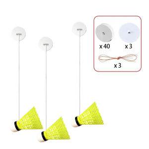 3 set Badminton Rebound Trainer Set Alat Latihan Badminton Sendiri Badminton Rebound Trainer Alat Olahraga Badminton
