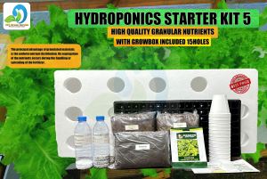 HYDROPONICS STARTER KIT 5 - TUNABOX 15HOLES/1PACK OF ORIGINAL LETTUCE SEEDS/GRANULAR NUTRIENTS FOR PROPER GROWTH OF PLANTS