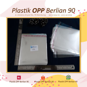 16x16 cm Plastik Opp 18 micron ( Tipis ) isi 100 lembar